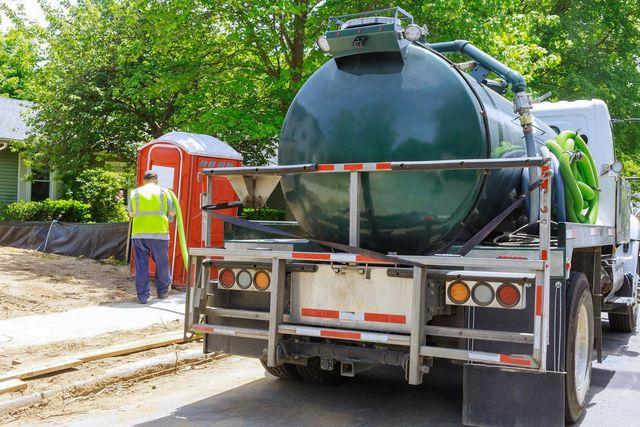 RV waste tank pumping and cleaning service - portable restroom rental Sacramento CA